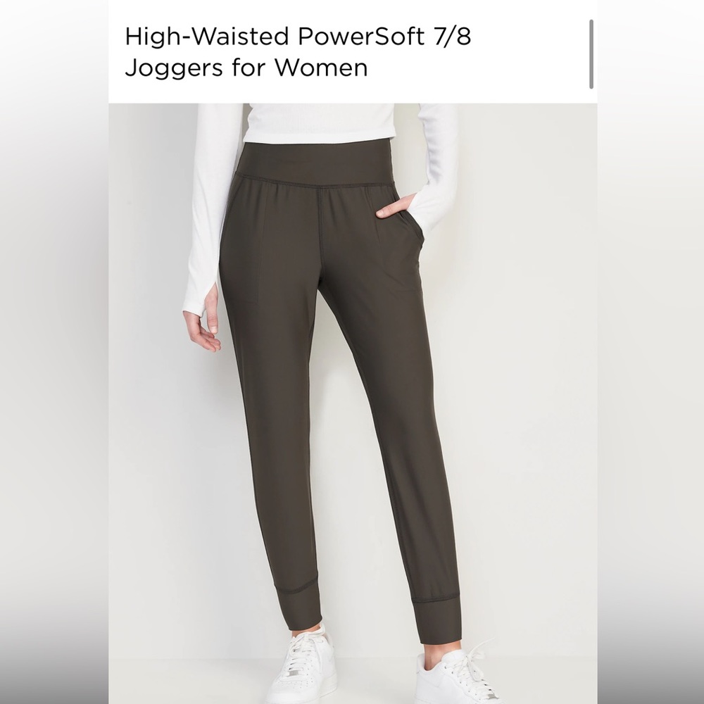 Old Navy High-Waisted PowerSoft Joggers - Black